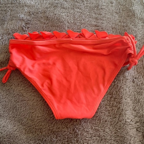 Red Ruffle Flower Bikini Size 12 - Picture 3 of 4